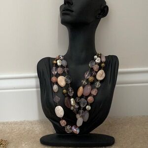 Elegant Multi-Color Beaded Necklace